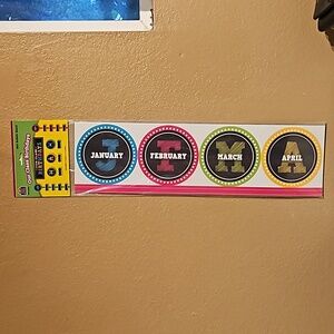 Our class birthdays bulliten board decor